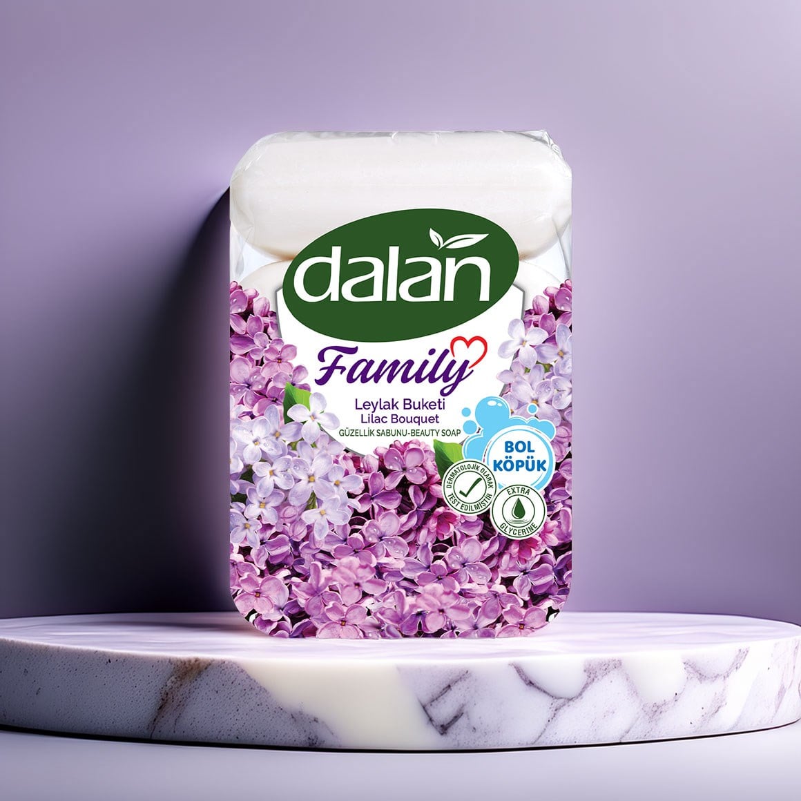 Dalan Sabun Family Leylak 75 gr X 4 adet
