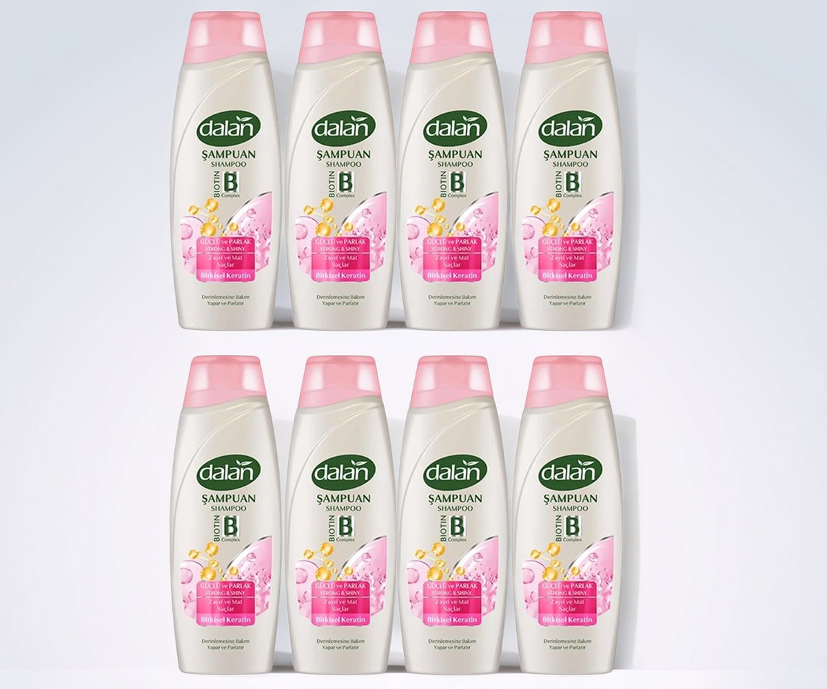 Dalan Şampuan Güçlü ve Parlak 450 ml – 8 Adet