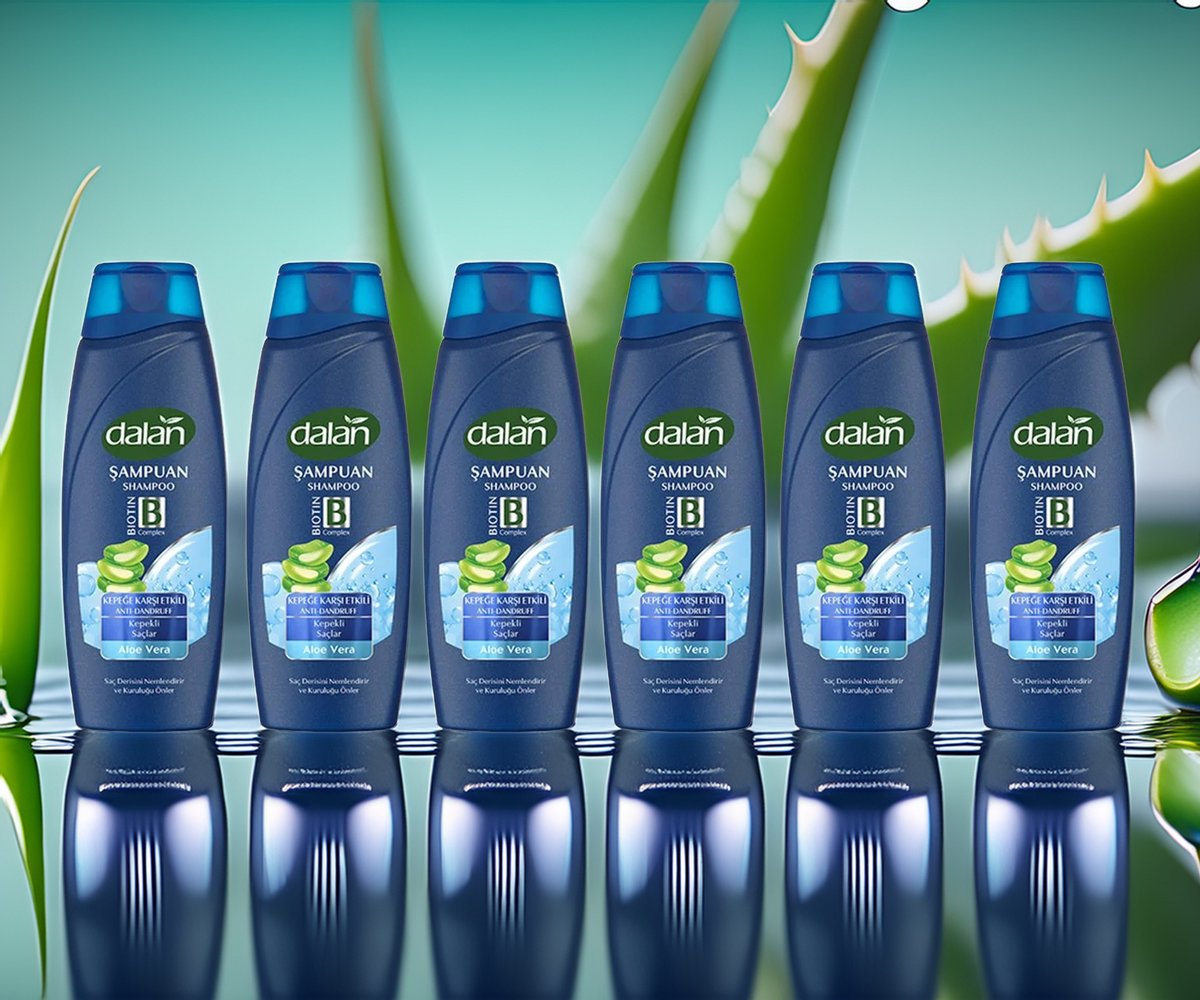 Dalan Şampuan Kepeğe Karşı Etkili Aloe Vera 450 ml 6 Adet