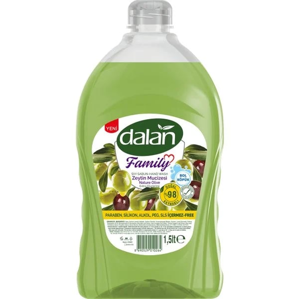 Dalan Sıvı Sabun Family Zeytin Mucizesi 1,5 l