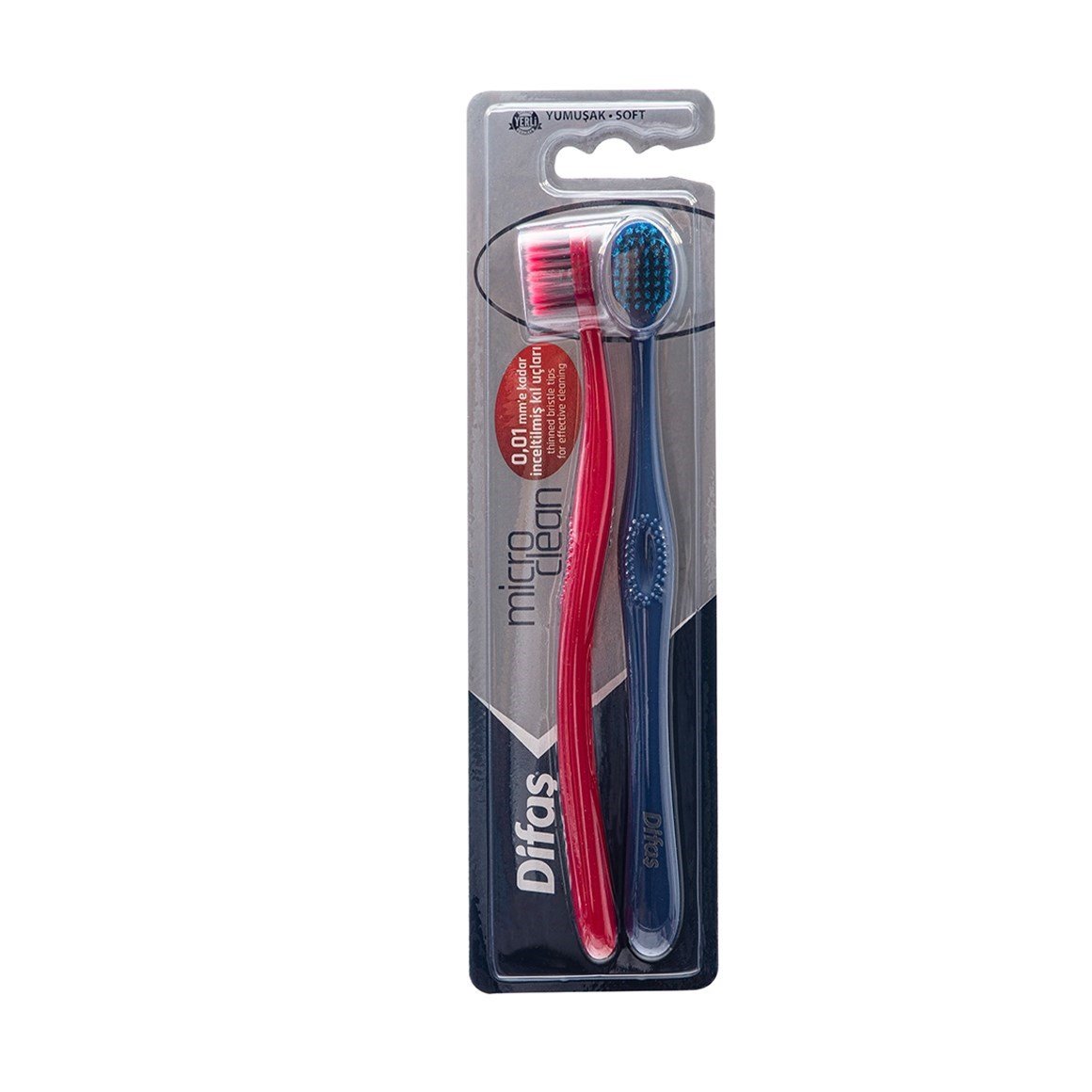 Difaş Microclean 1+1 Yumuşak Diş Fırçası