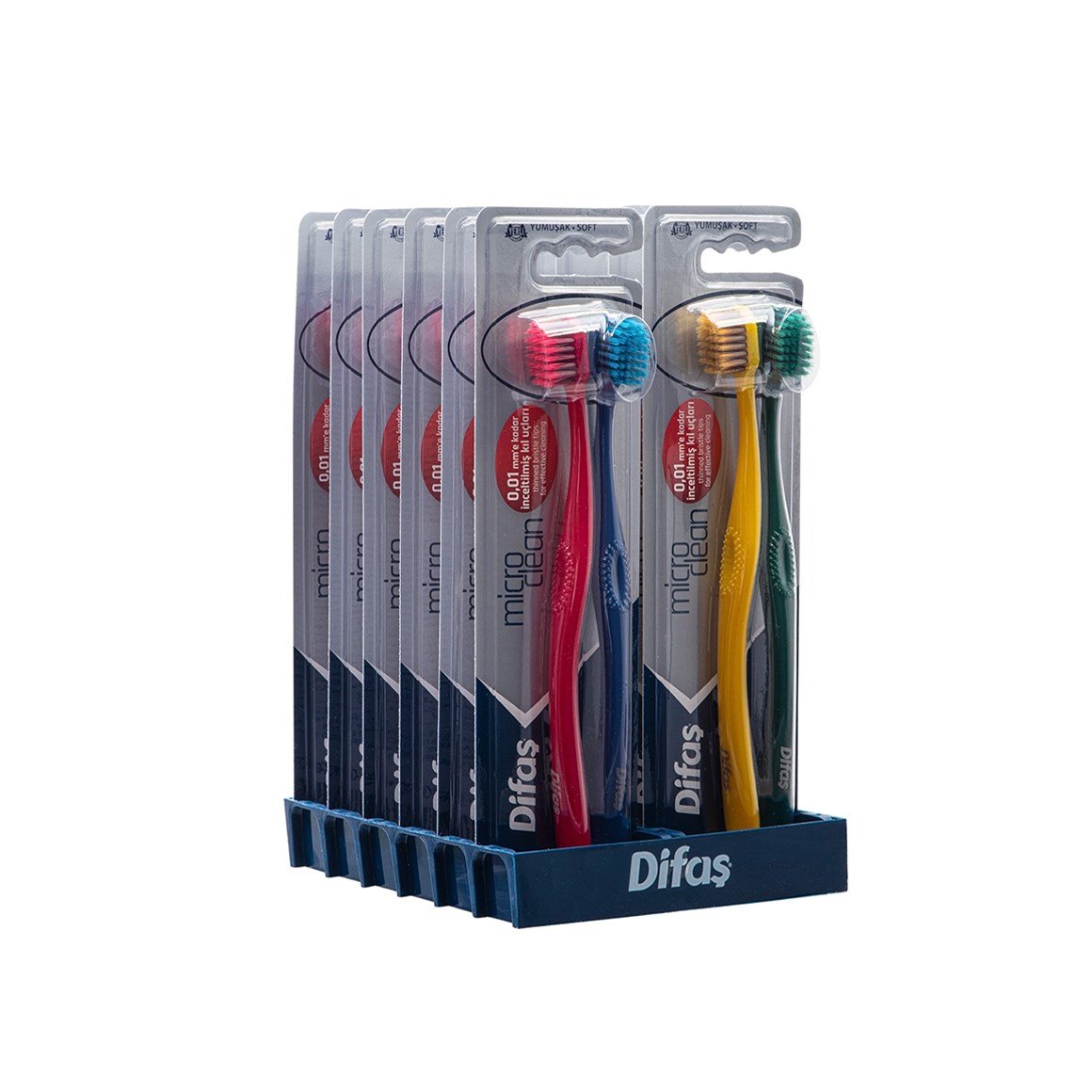 Difaş Microclean 1+1 Yumuşak Diş Fırçası