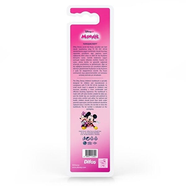 Difaş Minnie Mouse Yumuşak Kıllı Diş Fırçası 4-7 Yaş