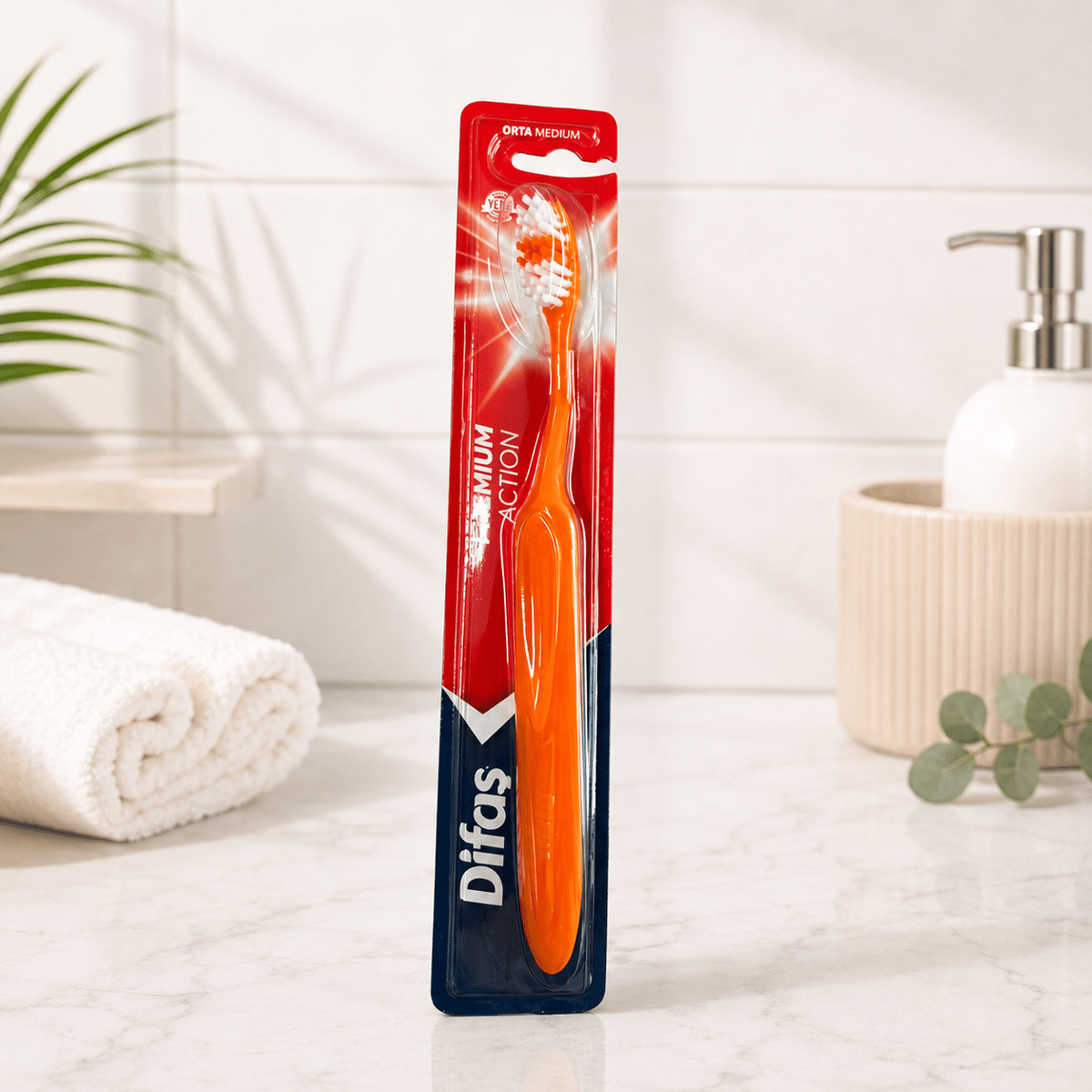 Difaş Premium Action Diş Fırçası Turuncu