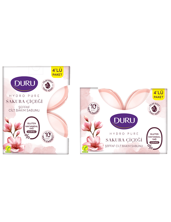 Duru Bakım Sabunu Hydro Pure Sakura Çiçeği 2'li 135 gr