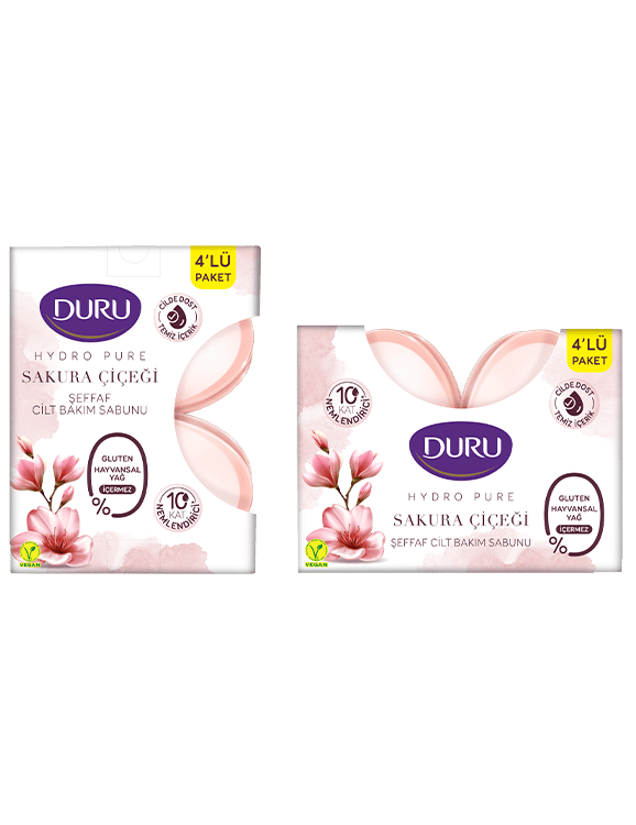 Duru Bakım Sabunu Hydro Pure Sakura Çiçeği 2'li 135 gr 6 adet