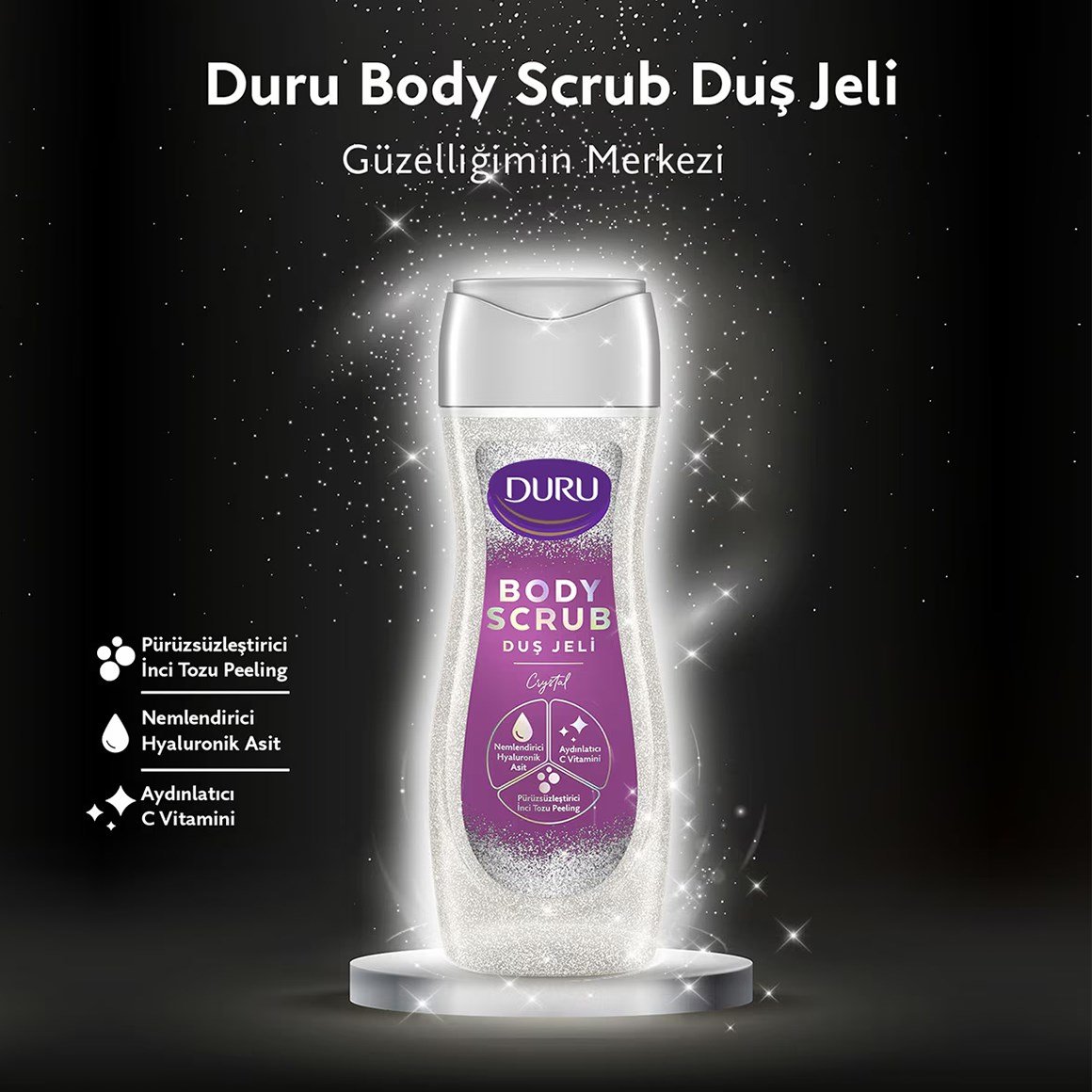 Duru Body Scrub Duş Jeli Tanışma Seti 4x450ml (Gold, Crystal, Pink, Ice)