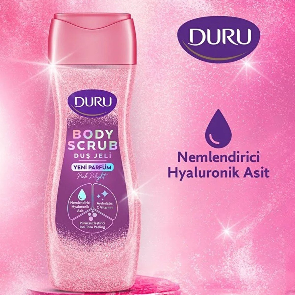 Duru Body Scrub Duş Jeli Tanışma Seti 4x450ml (Gold, Crystal, Pink, Ice)