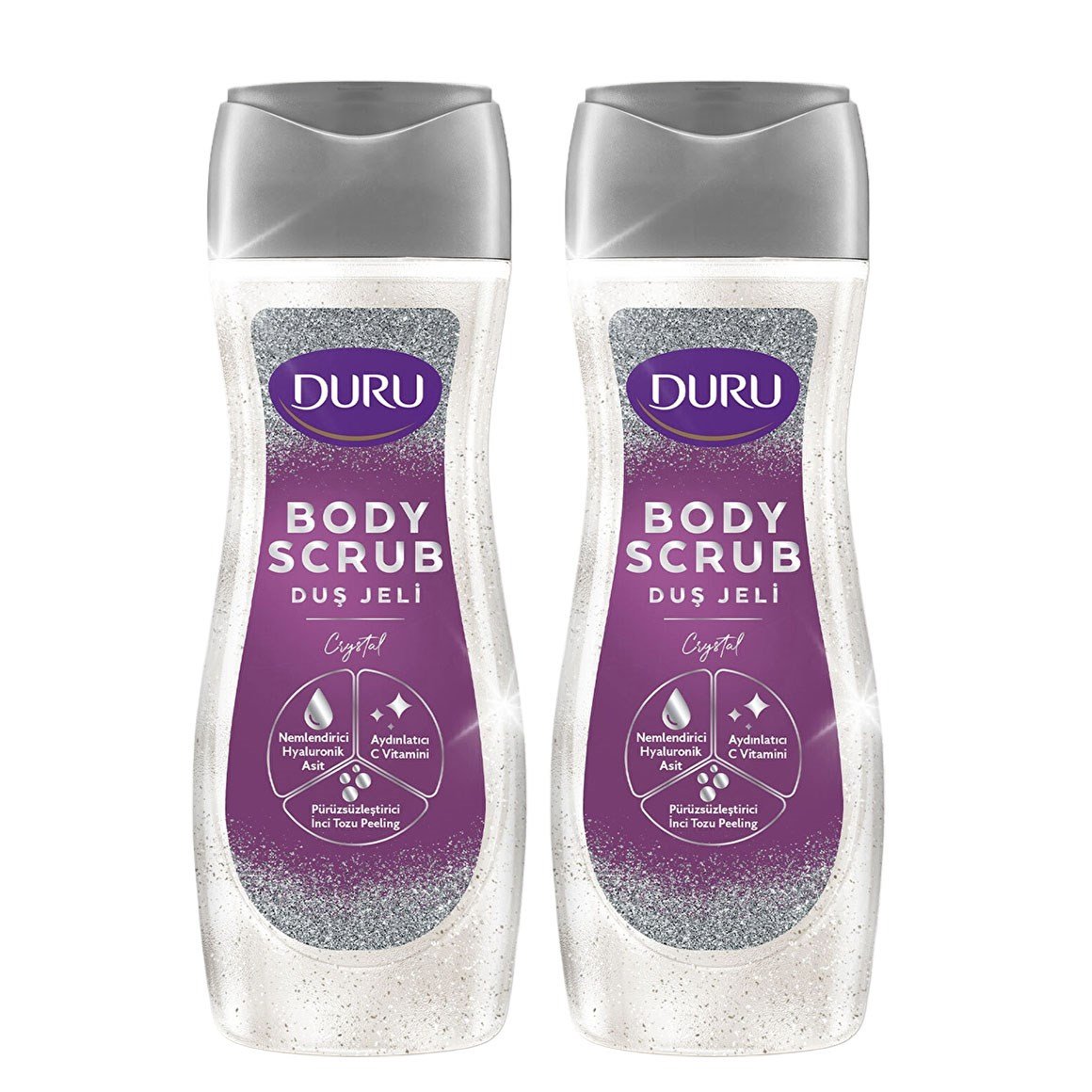 Duru Duş Jeli Body Scrub Crystal 450 ml x 2 adet