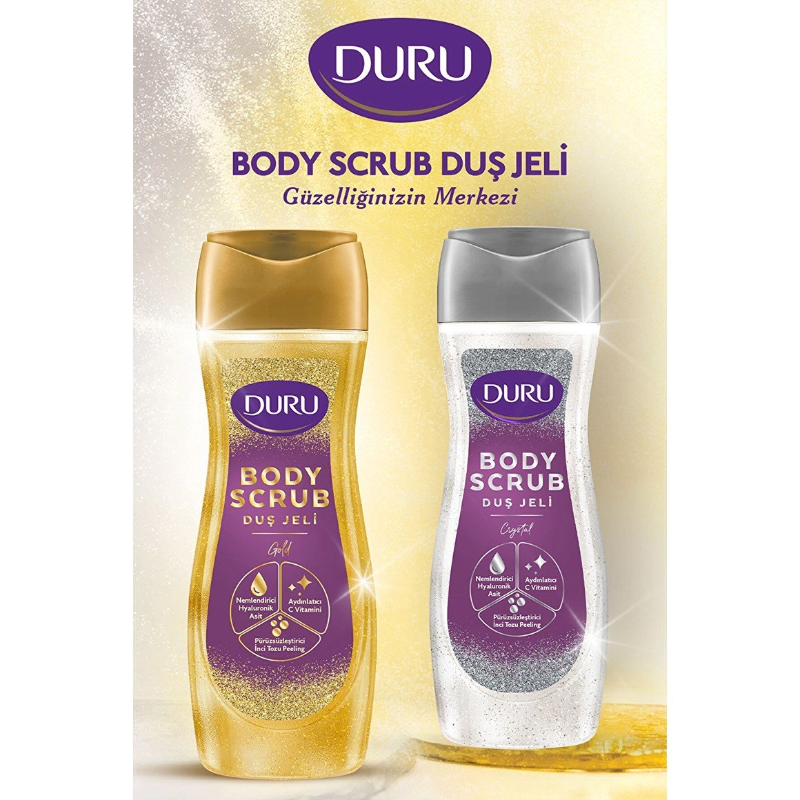 Duru Duş Jeli Body Scrub Crystal 450 ml