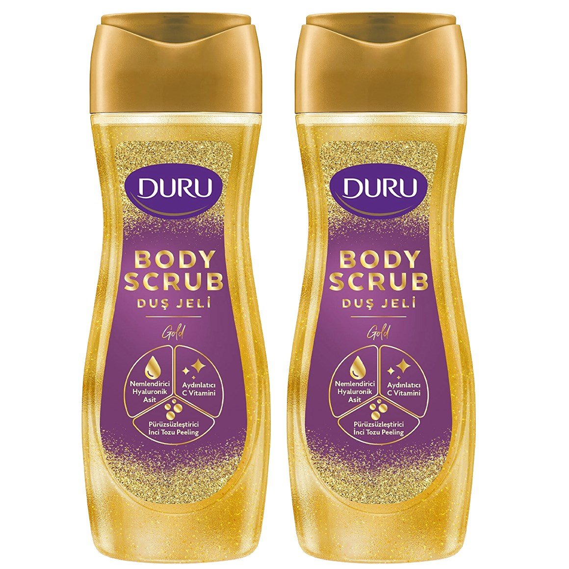 Duru Duş Jeli Body Scrub Gold 450 ml x 2 adet