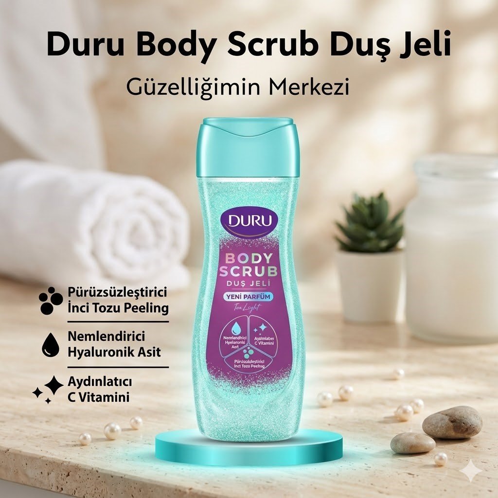 Duru Duş Jeli Body Scrub Ice Light 450 ml x 6 adet