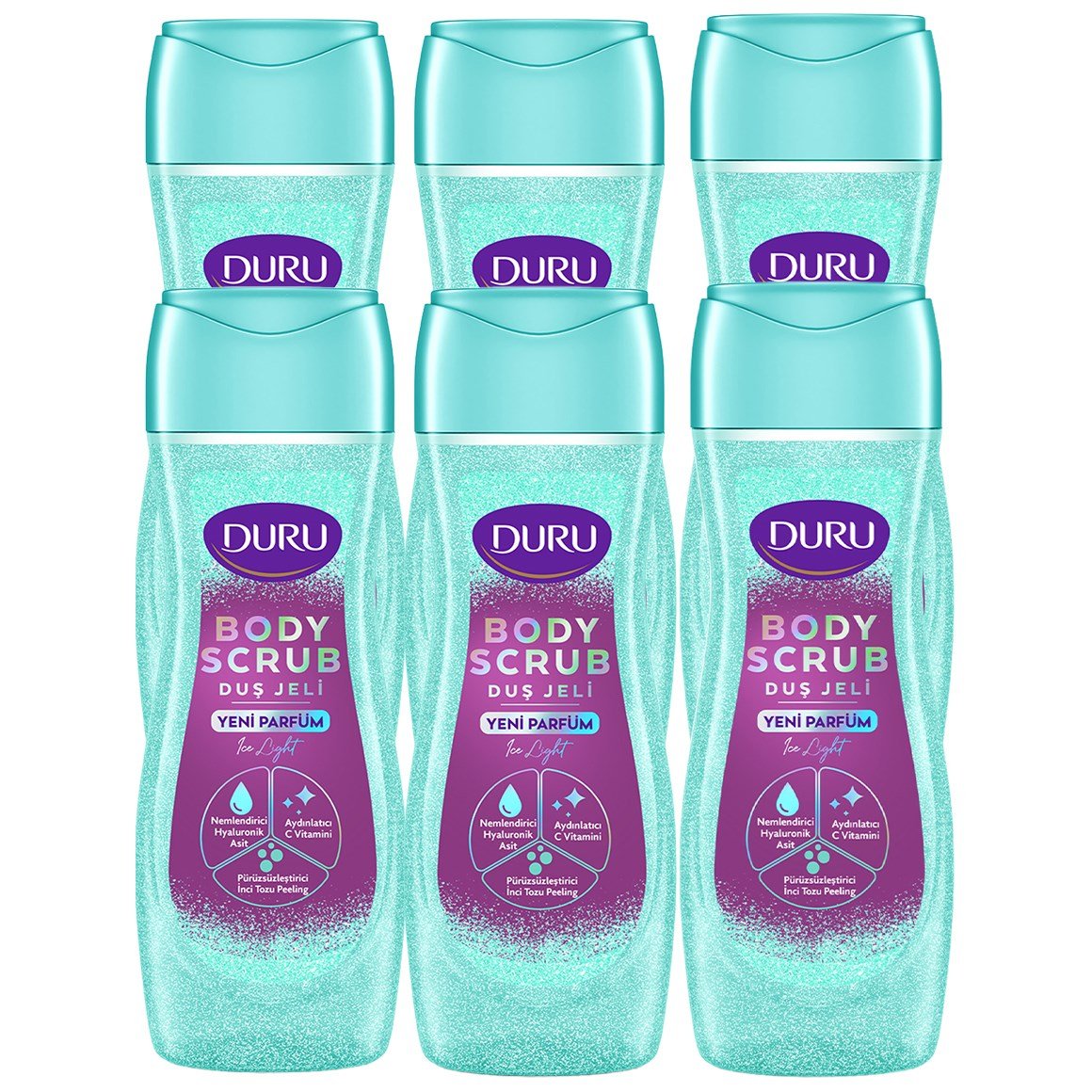 Duru Duş Jeli Body Scrub Ice Light 450 ml x 6 adet