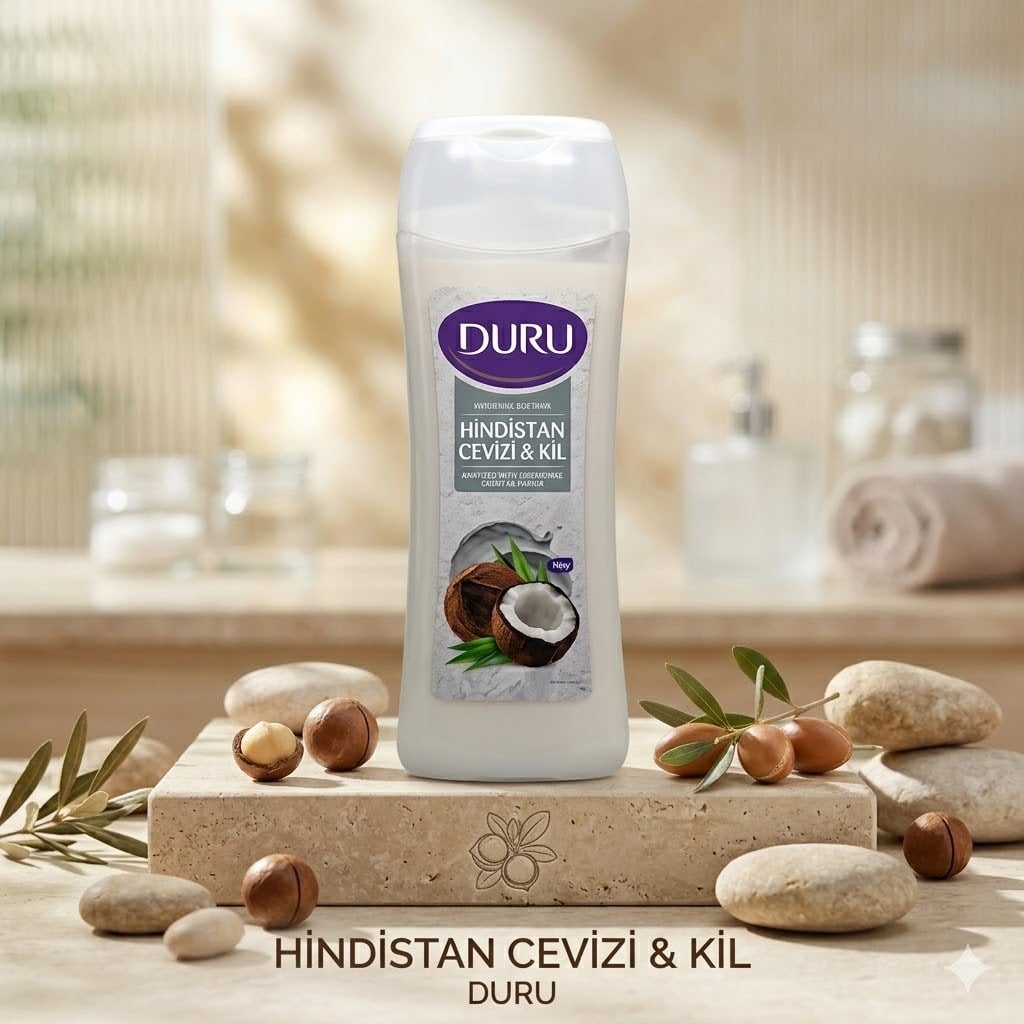 Duru Duş Jeli Mineral Action Hindistan Cevizi ve Kil 450 ml