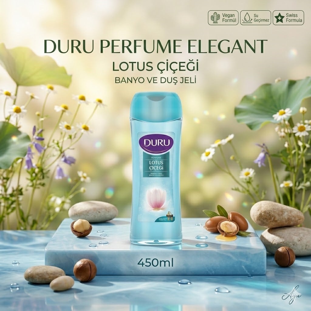 Duru Duş Jeli Perfume Elegant Lotus 450 ml