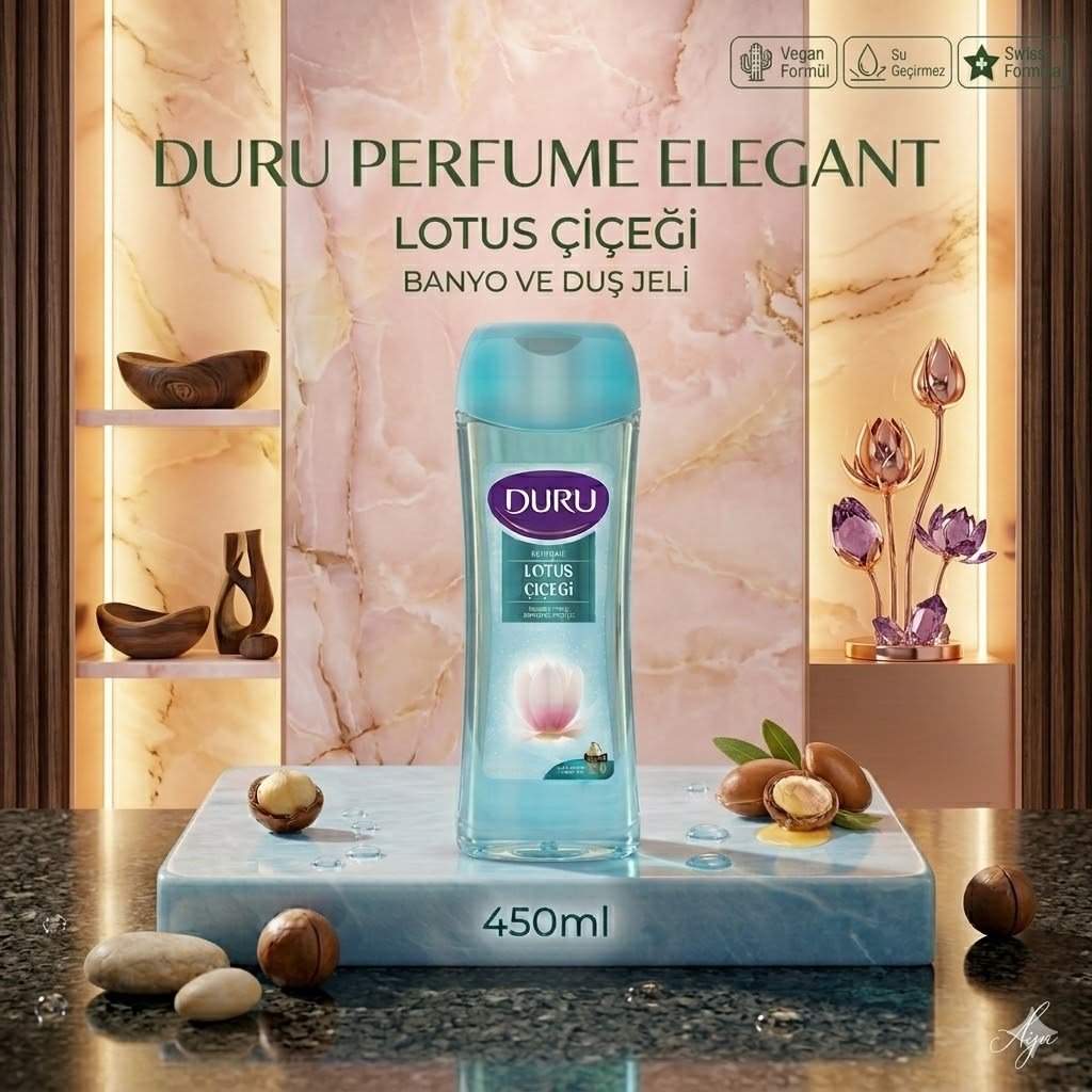 Duru Duş Jeli Perfume Elegant Lotus 450 ml