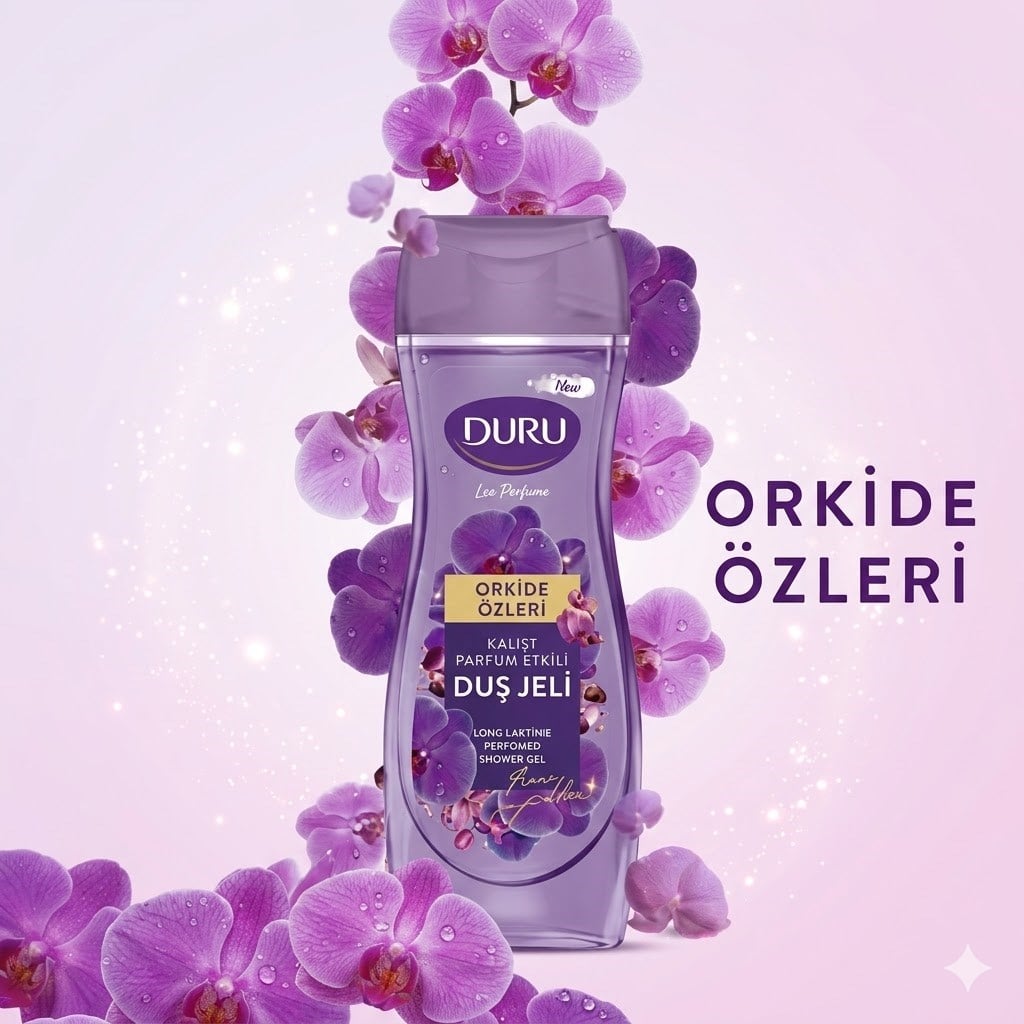 Duru Duş Jeli Perfume Orkide 450 ml
