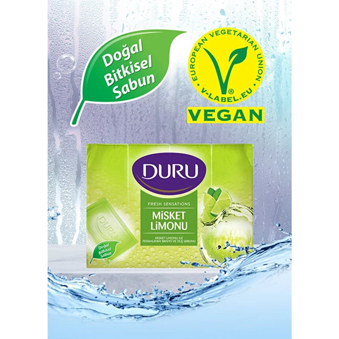 Duru Duş Sabunu Fresh Sensations Misket Limonu 4 adet 600 gr