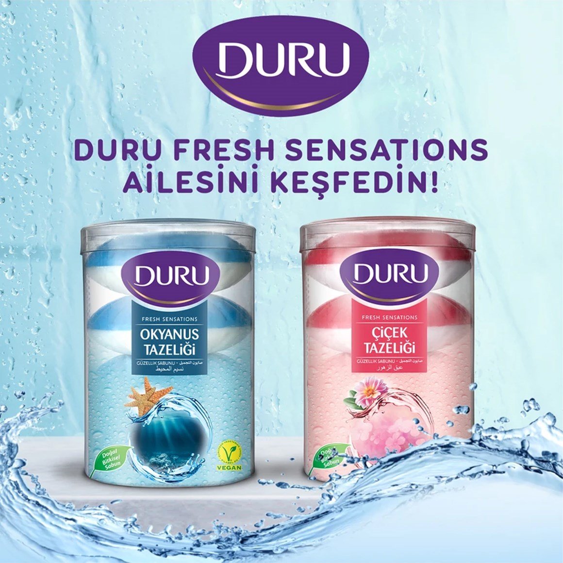 Duru Fresh Sensations Okyanus Tazeliği Güzellik Sabunu 400 gr