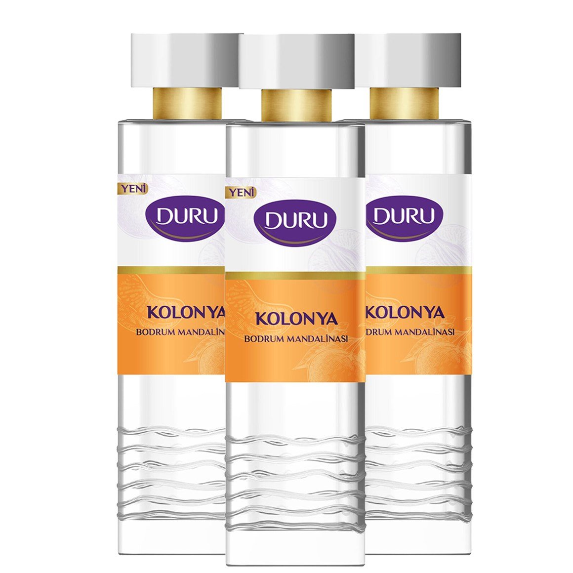 Duru Kolonya Bodrum Mandalinası Pet Şişe 400 ml 3 adet