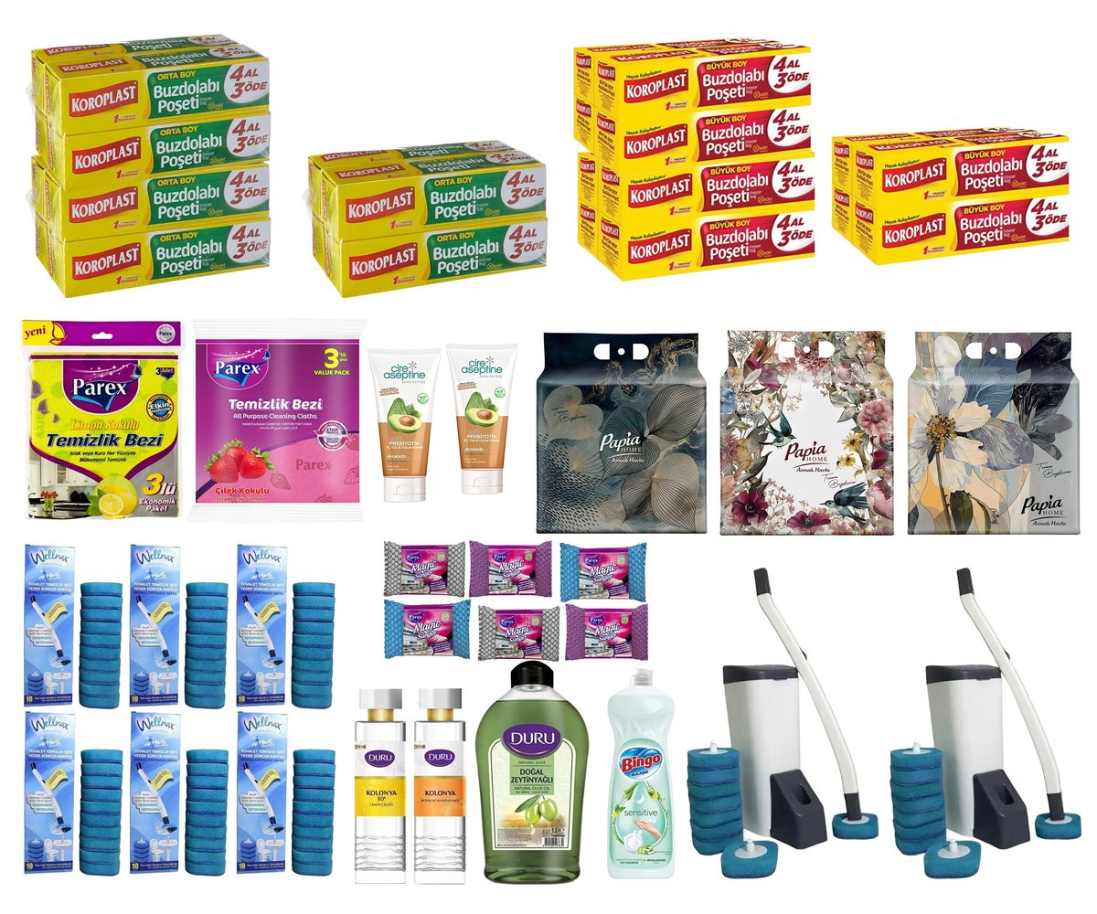 Duru, Koroplast & Parex Uyumlu Mega Ev Hijyen ve Temizlik Seti