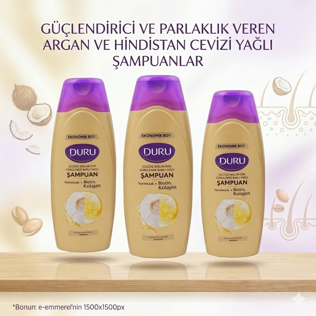 Duru Şampuan Kolajen Sarımsak Biotin 500 ml