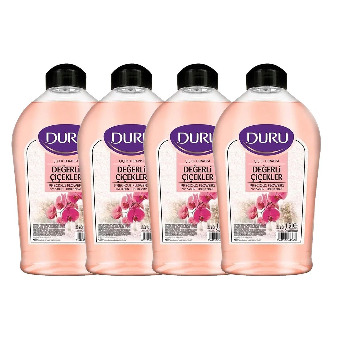 Duru Sıvı Sabun Çiçek Terapisi Değerli Çiçekler 1,5 L x 4 adet