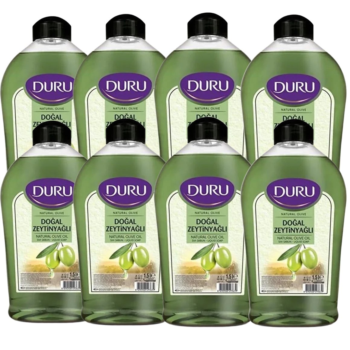Duru Sıvı Sabun Natural Olive Zeytinyağlı 1,5 l x 8 adet