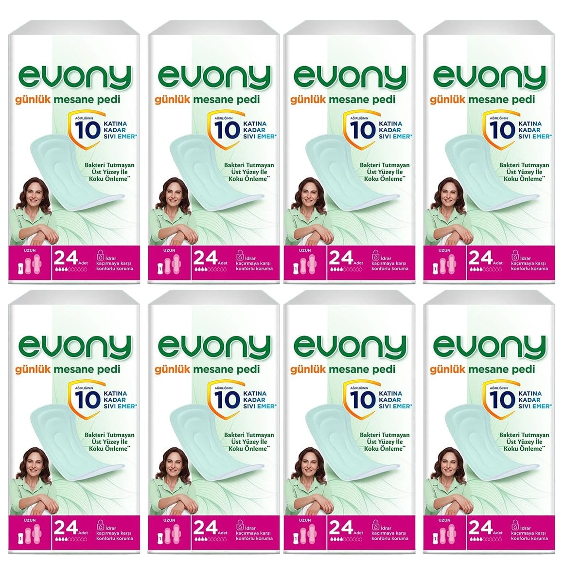 Evony Günlük Mesane Pedi 192'li Uzun ( 24'lü 8 adet )
