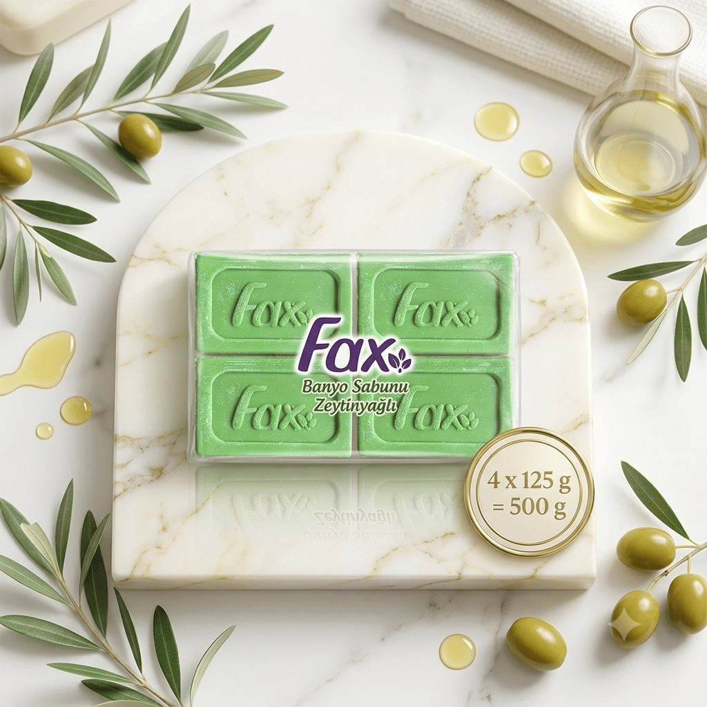 Fax Banyo Sabunu Zeytinyağlı 4'lü 4 x 125 gr=500 gr