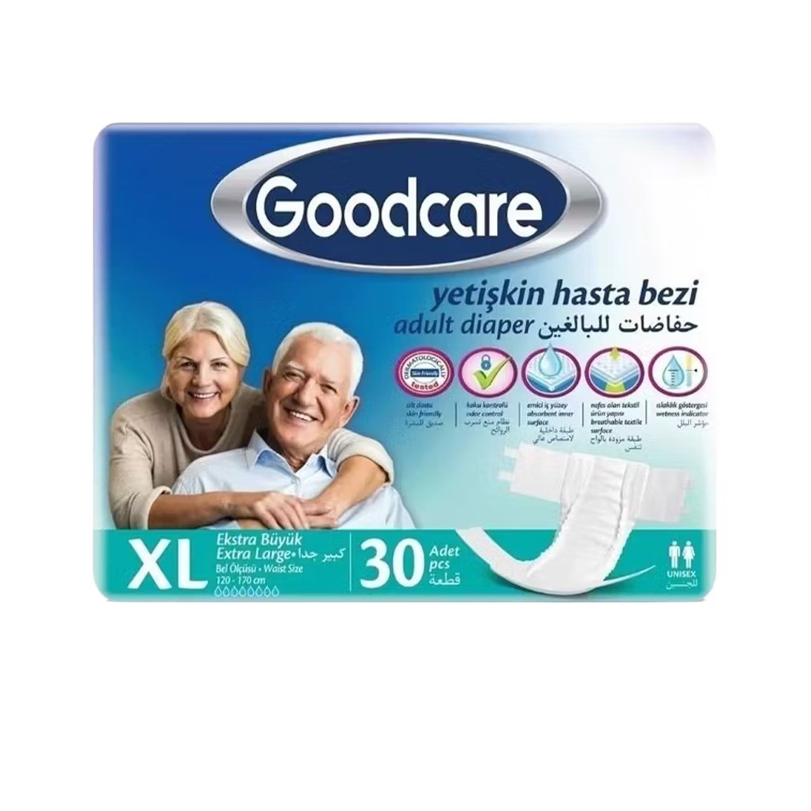 Goodcare Belbantlı Ekstra Büyük Boy XL 30'lu Hasta Bezi