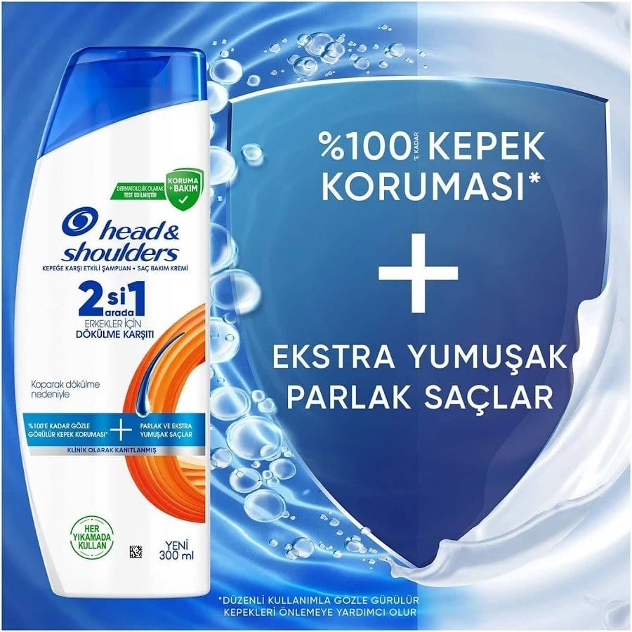 Head & Shoulders Klasik Kepeğe Karşı Erkek Şampuan 2'si 1 Arada 330 ml