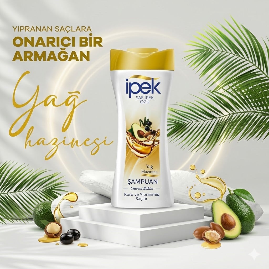 İpek Şampuan 480 ml Kuru Ve Yıpranmış Saçlar
