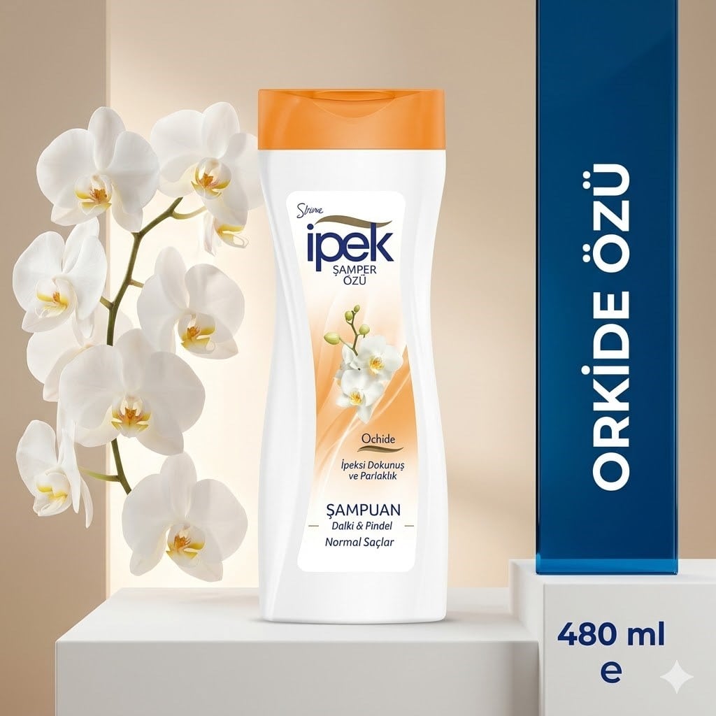 İpek Şampuan 480 ml Normal Saçlar Orkide x 12 adet