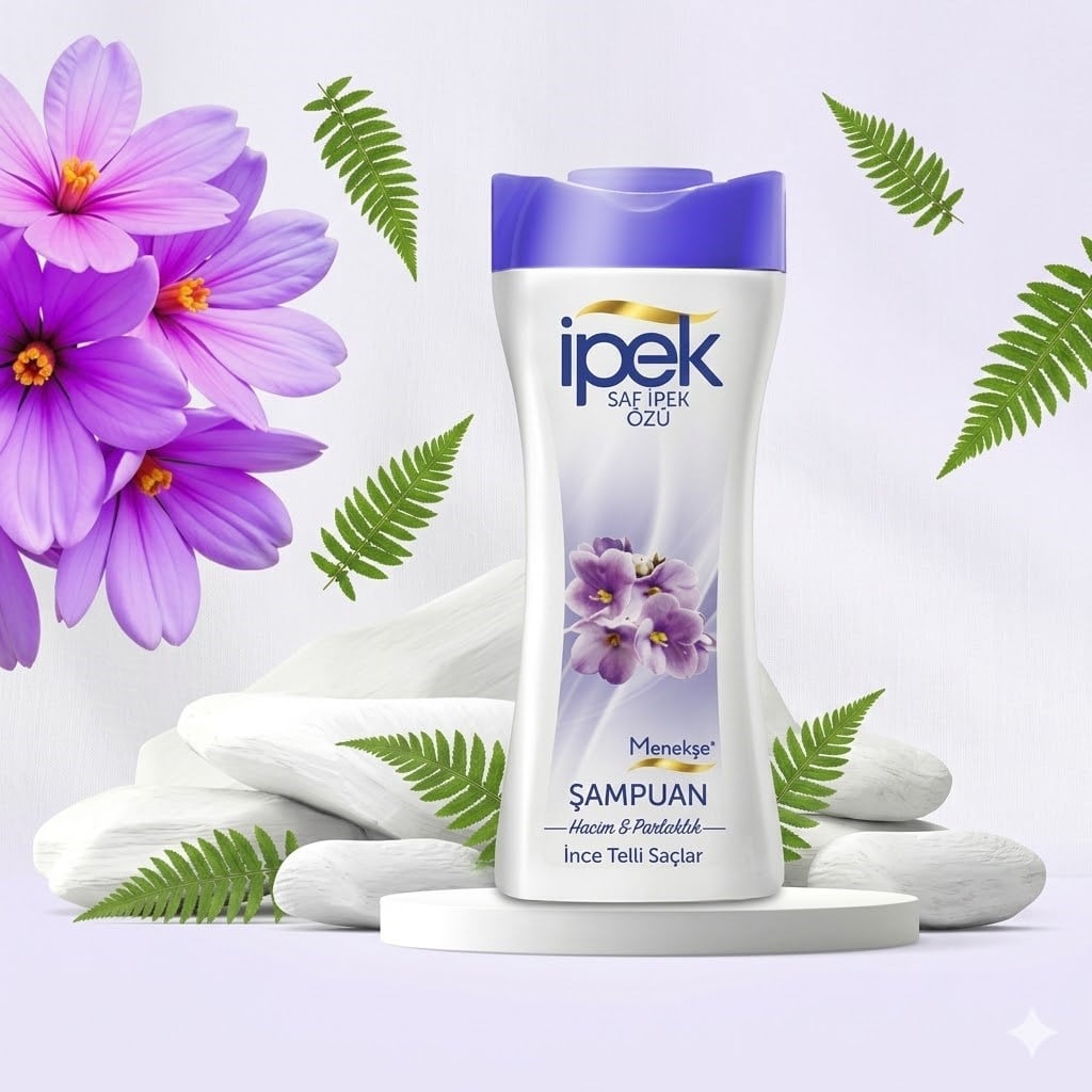 İpek Şampuan Menekşe Ince Telli Saçlar 480 ml x 3 adet