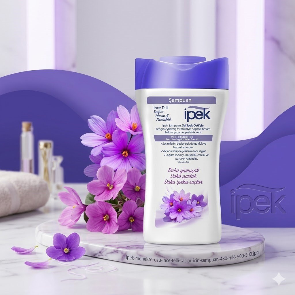 İpek Şampuan Menekşe Ince Telli Saçlar 480 ml x 3 adet