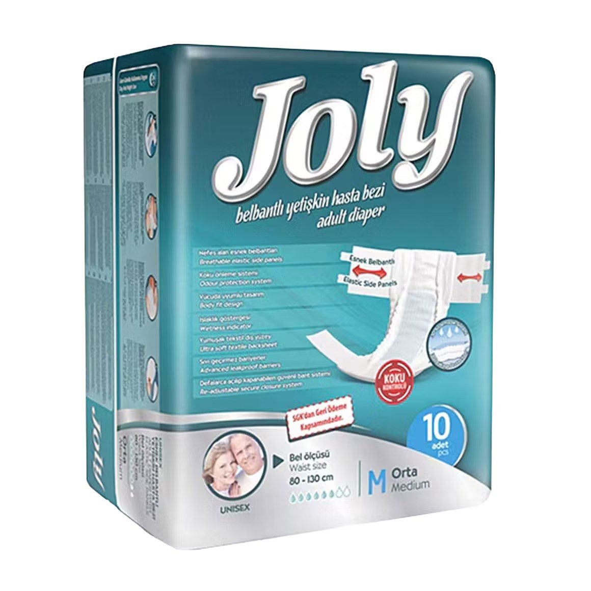 Joly Belbantlı Orta Boy M 10'lu Hasta Bezi