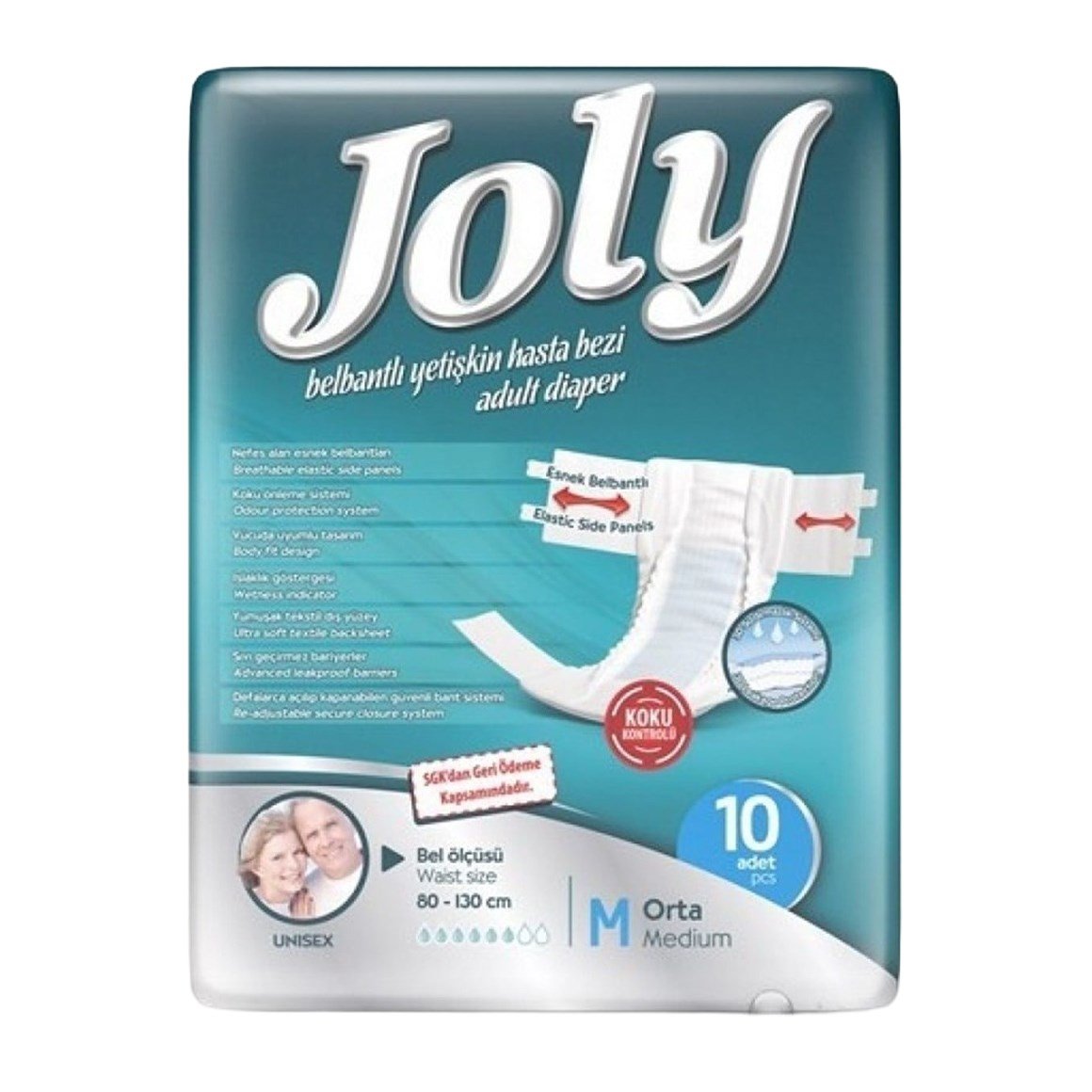 Joly Belbantlı Orta Boy M 10'lu Hasta Bezi