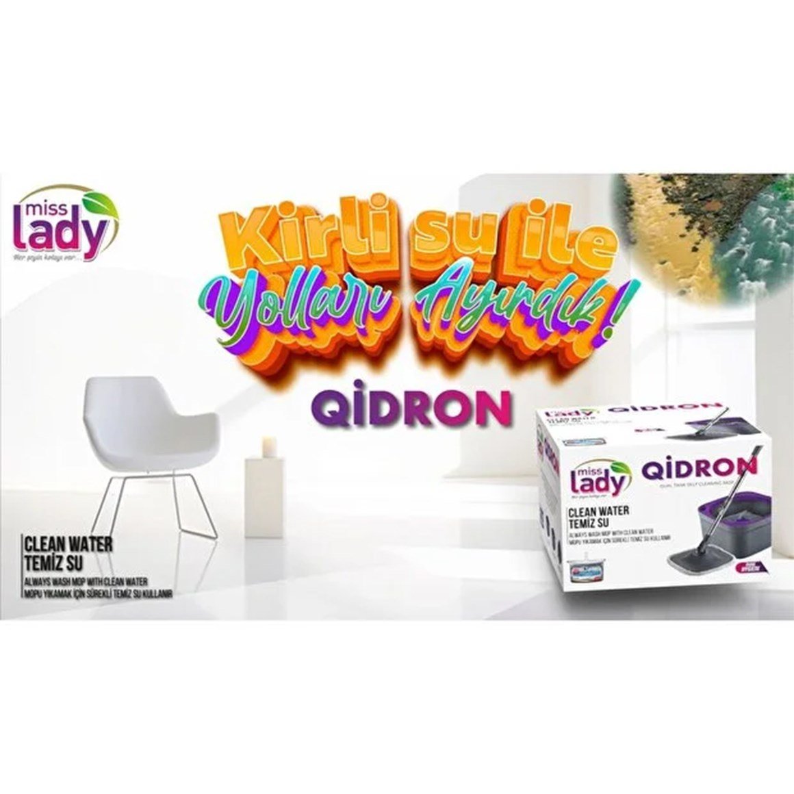 Miss Lady Qidron Pis Su Hazneli Mop