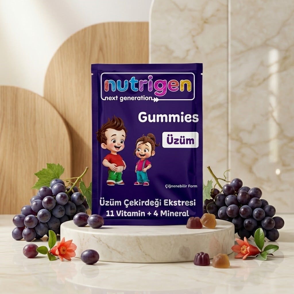 Nutrigen Next Generation Gummies Üzüm Çekirdeği Ekstresi 1 adet Çiğnenebilir Form Numune