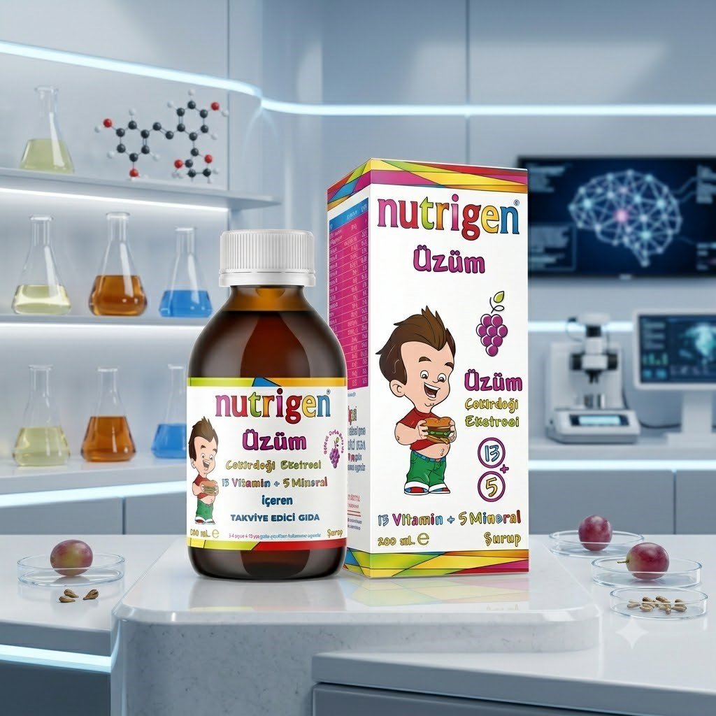 Nutrigen Üzüm Çekirdeği Ekstreli Şurup 200 ml