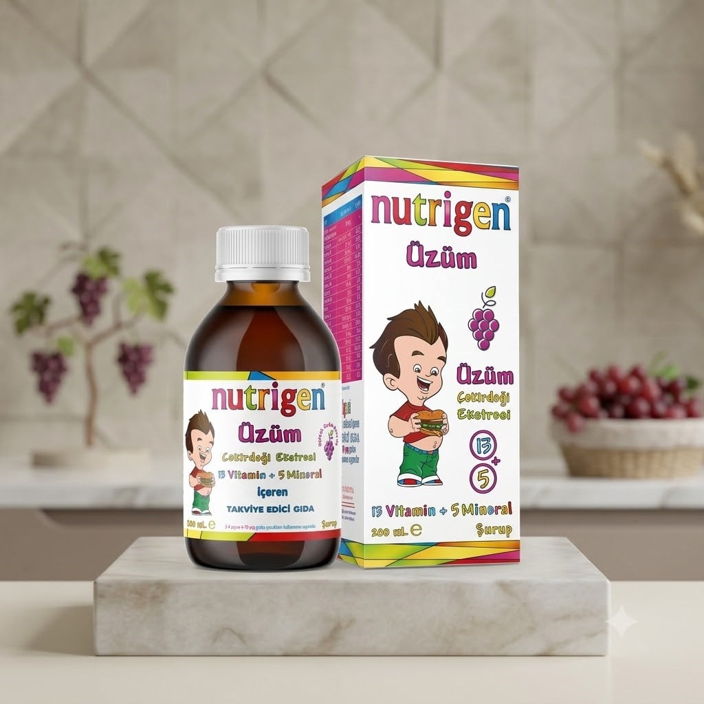 Nutrigen Üzüm Çekirdeği Ekstreli Şurup 200 ml