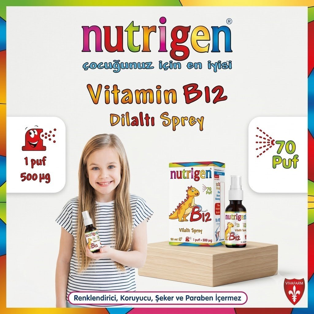 Nutrigen Vitamin B12 Sprey 10 ml