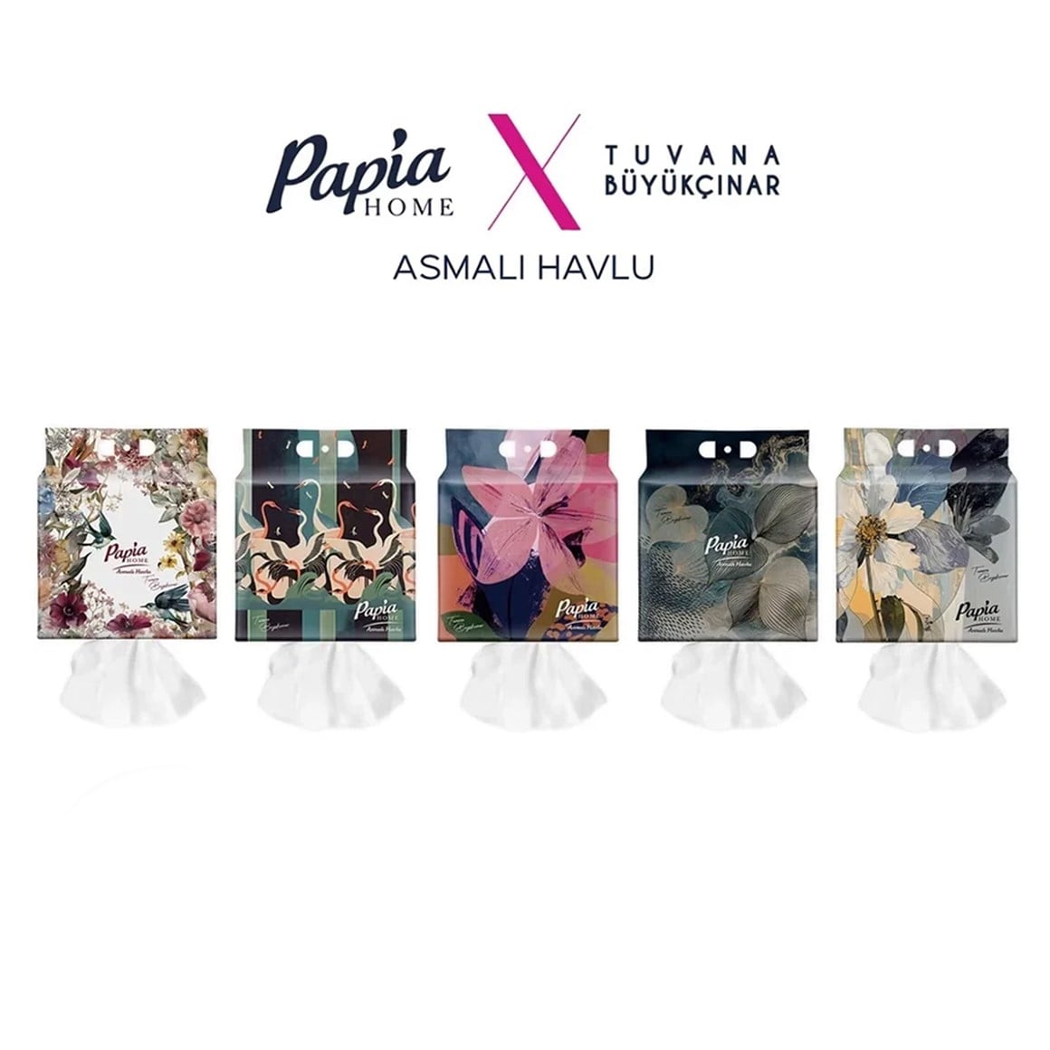 Papia Home Asmalı Havlu 1500 Yaprak 6 adet