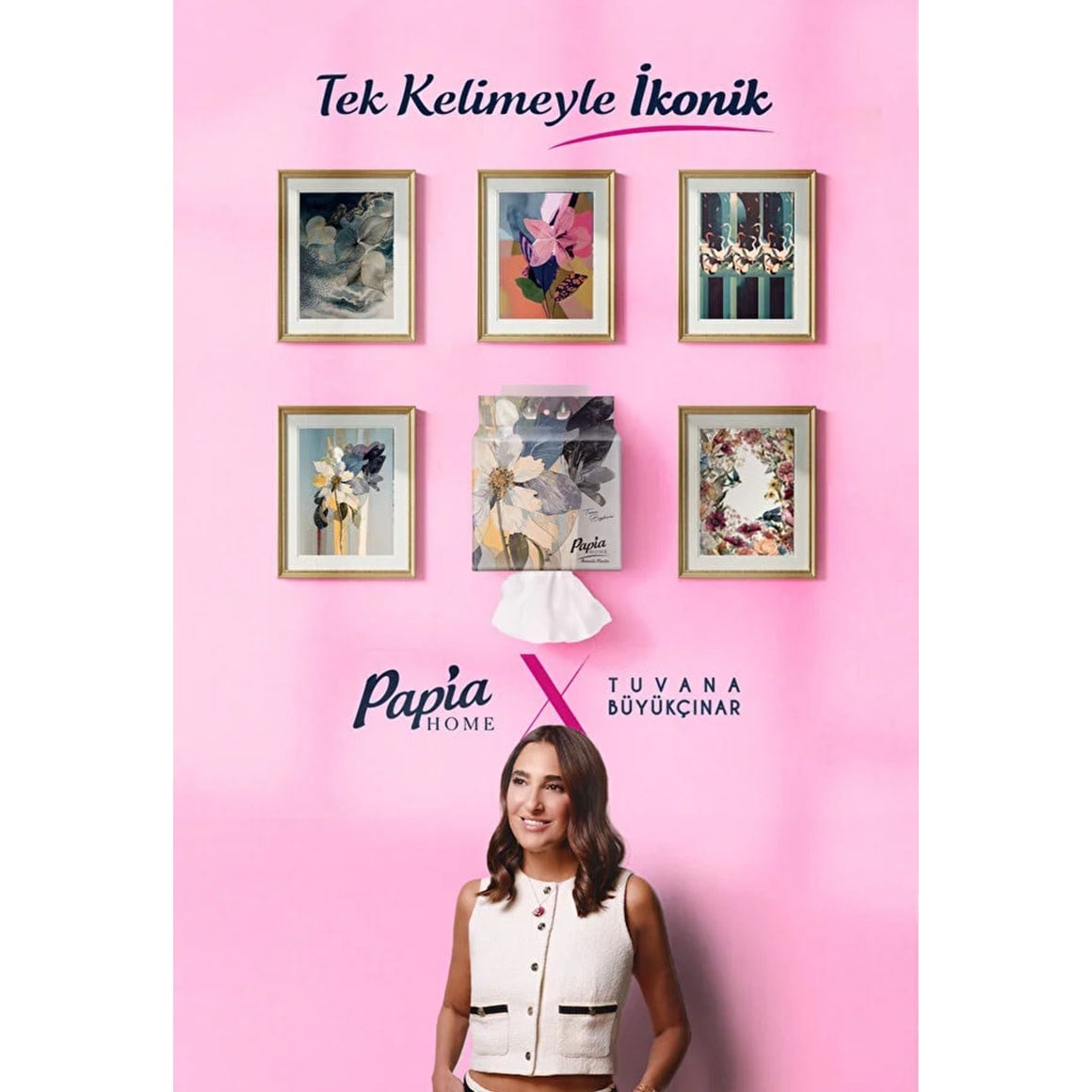 Papia Home Asmalı Havlu 750 Yaprak (3 Paket 250 Yaprak) 