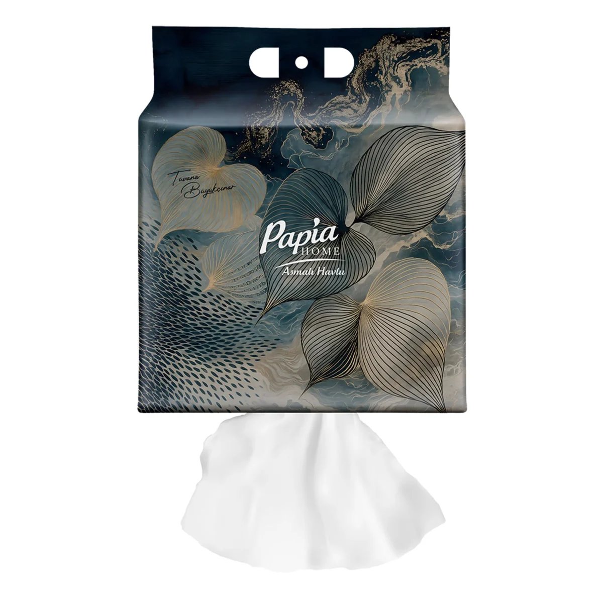 Papia Home Tuvana Büyükçınar Tasarım Asmalı Kağıt Havlu 2'li Paket