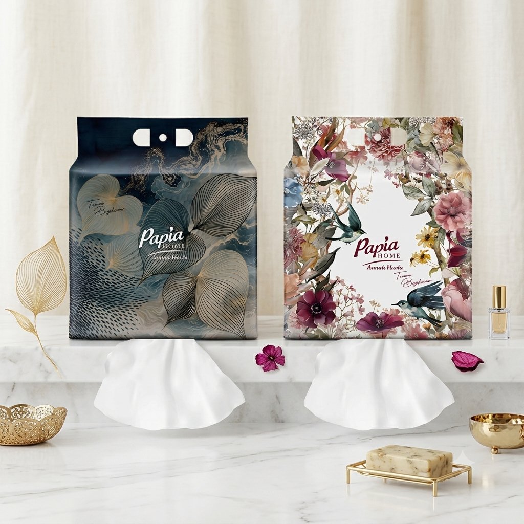Papia Home Tuvana Büyükçınar Tasarım Asmalı Kağıt Havlu 2'li Paket