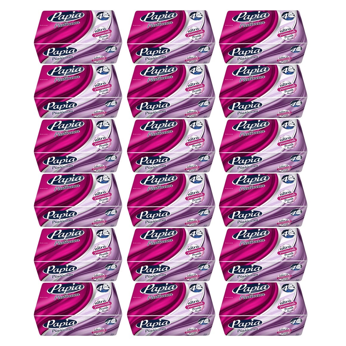 Papia Platinum Pratik Mendil 125'li (18 Paket X 125 Yaprak)