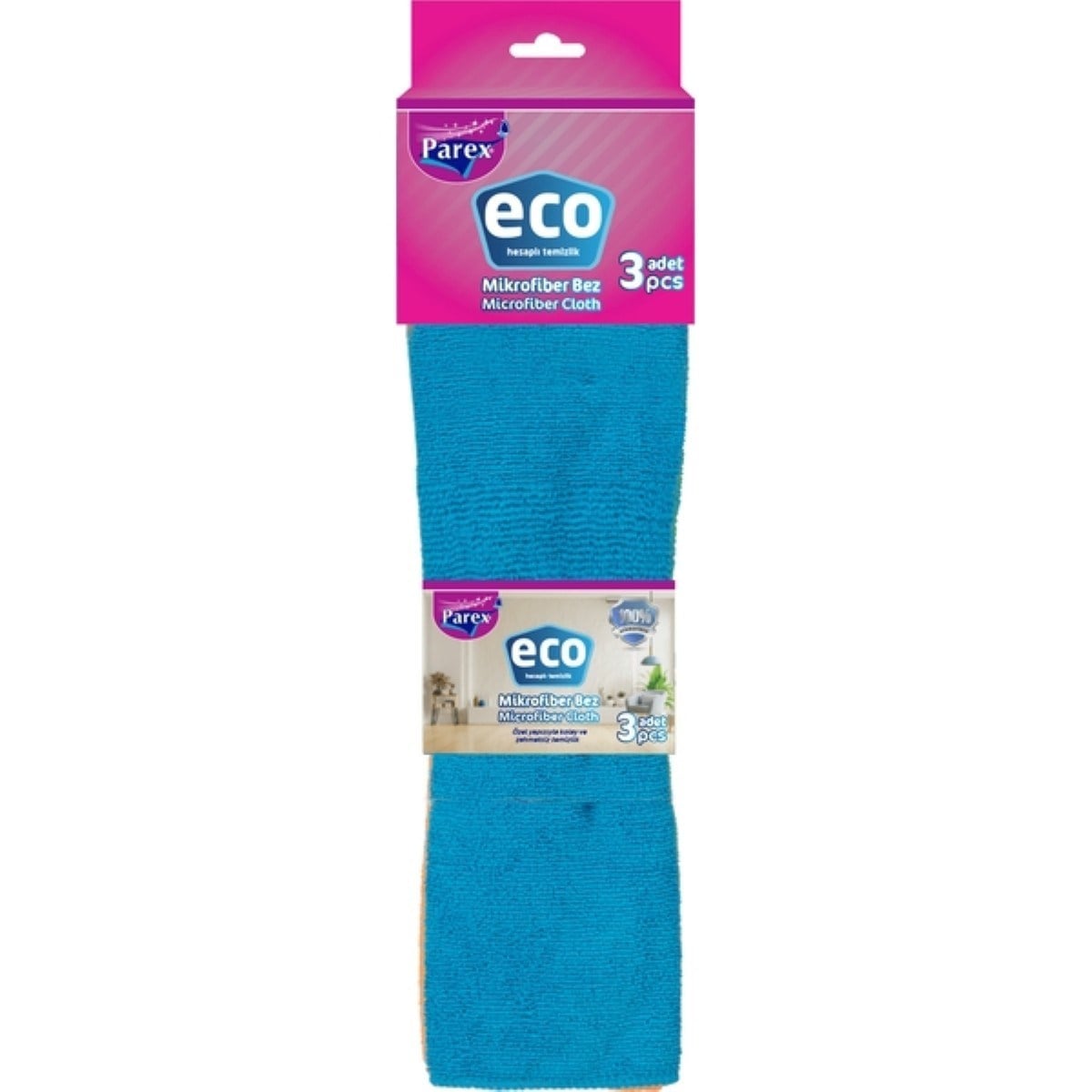 PAREX Eco 3'Lü Mikrofiber Bez 