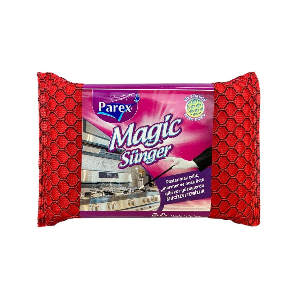 Parex Magic Tekli Renkli Sünger Kırmızı Renk